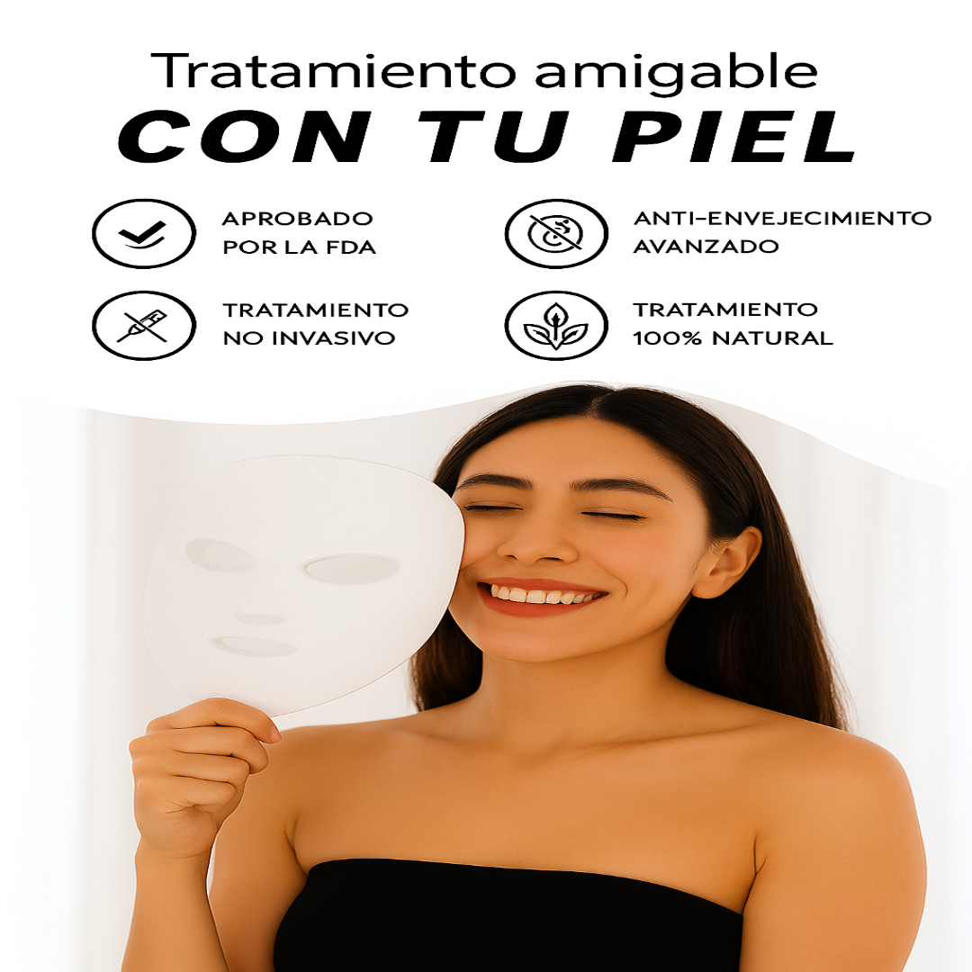 MÁSCARA LED CUIDADO FACIAL PROFESIONAL