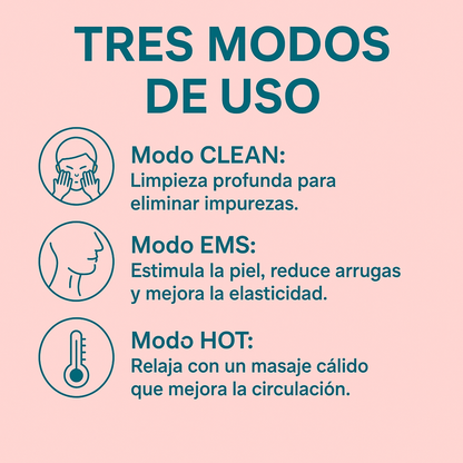 MASAJEADOR FACIAL & CUELLO ANTIEDAD PRO
